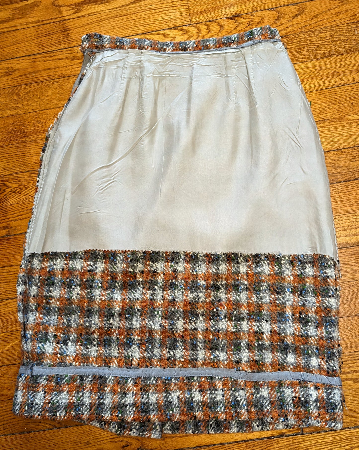 1950s Wool Speckle Slim Skirt